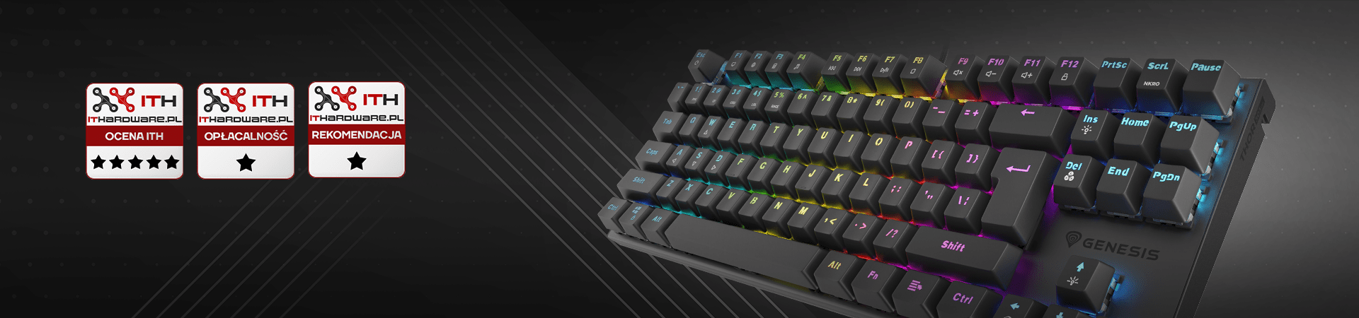 Genesis Thor 303 TKL Black avec 3 récompenses de IThardware !