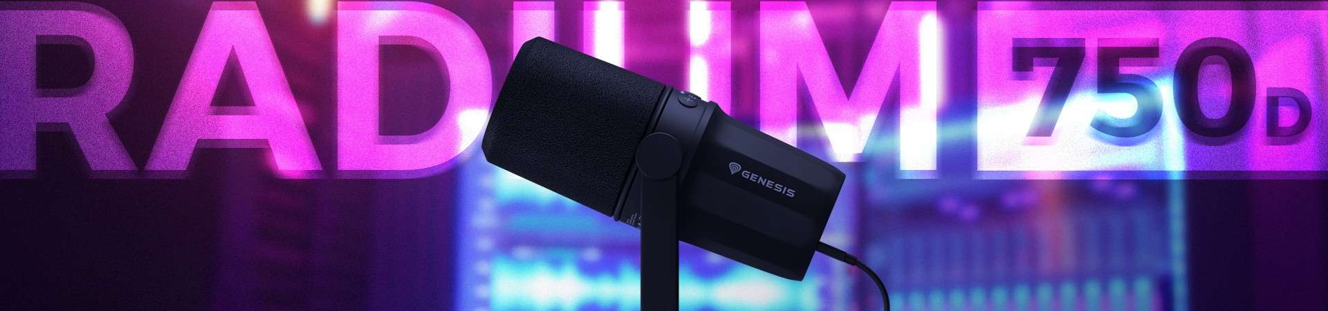 Ta voix avec la précision d'un studio. Premier microphone GENESIS Radium 750D.