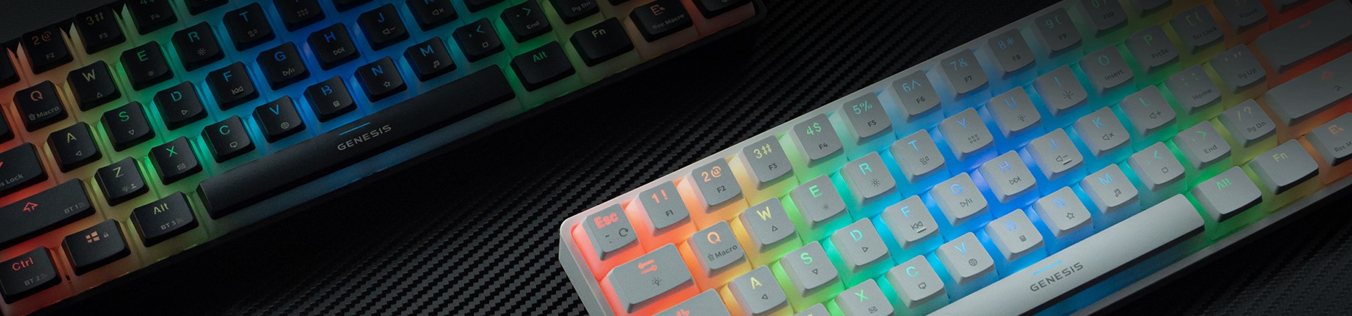 THOR 660 - CLAVIER MÉCANIQUE MODERNE 60% EN DEUX VERSIONS DE COULEUR