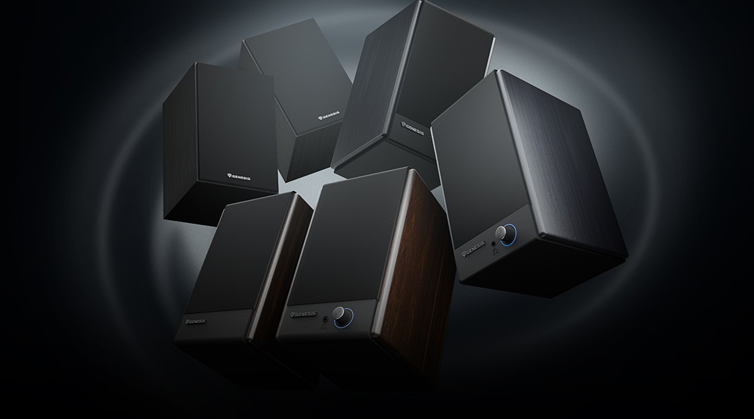 Un son puissant et un contrôle total. Découvre les nouvelles enceintes GENESIS Arsen 502 BT et 402 BT