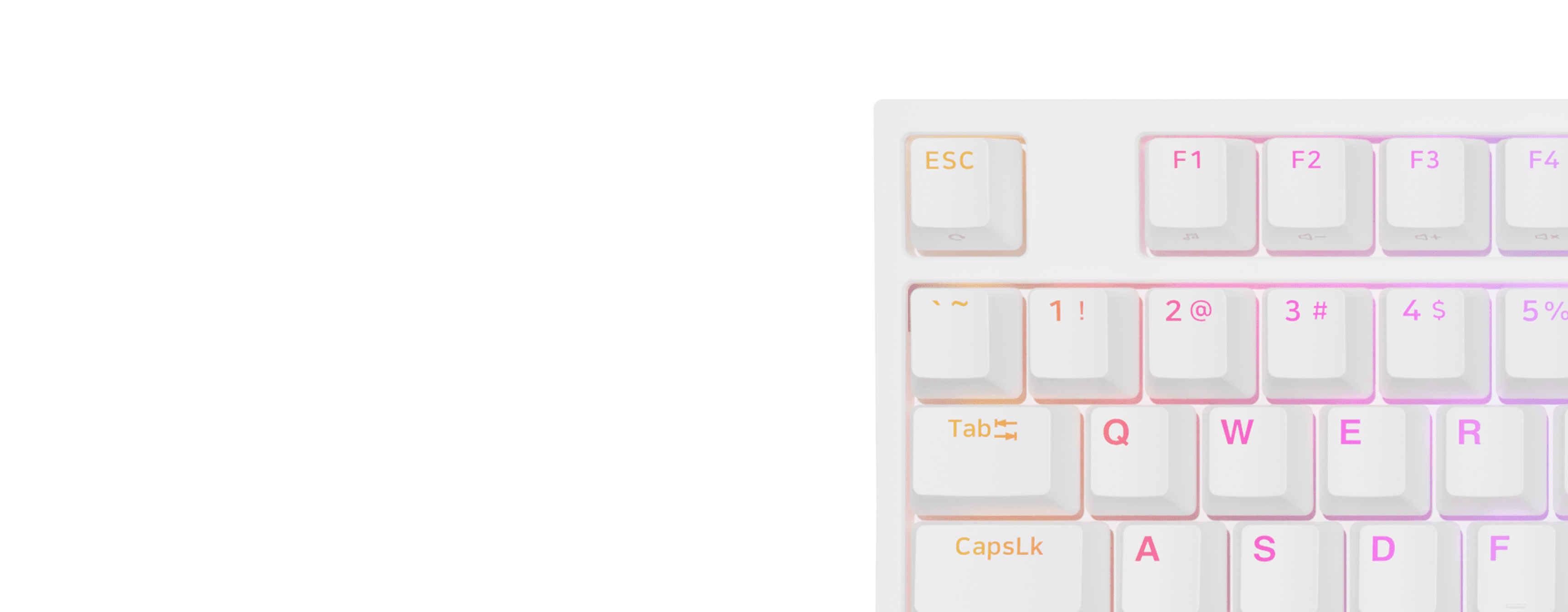 Clavier mécanique de jeu doté d'un rétroéclairage RVB, d'une disposition TKL et de commutateurs Gateron Yellow.