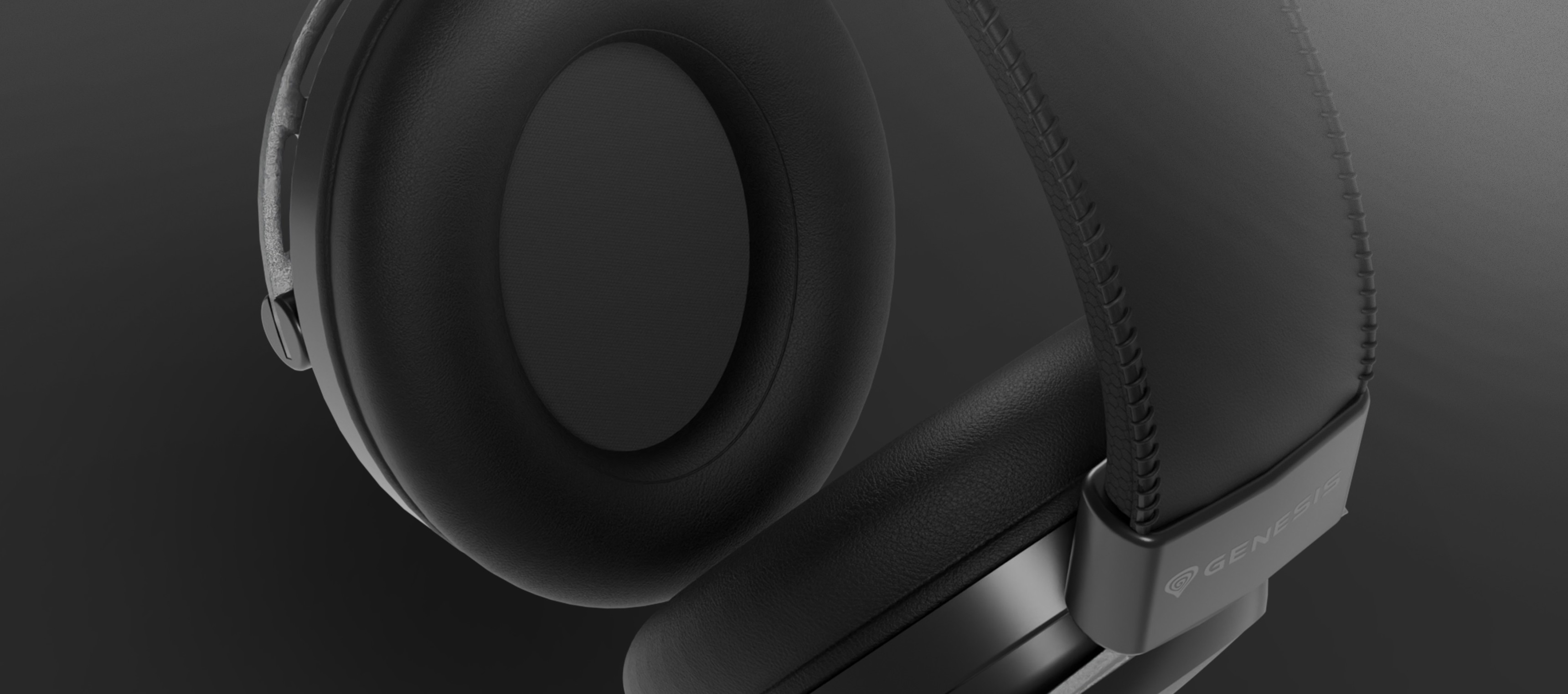 Casque supra-auriculaire noir avec microphone, doté d'oreillettes coussinées et d'un design élégant.