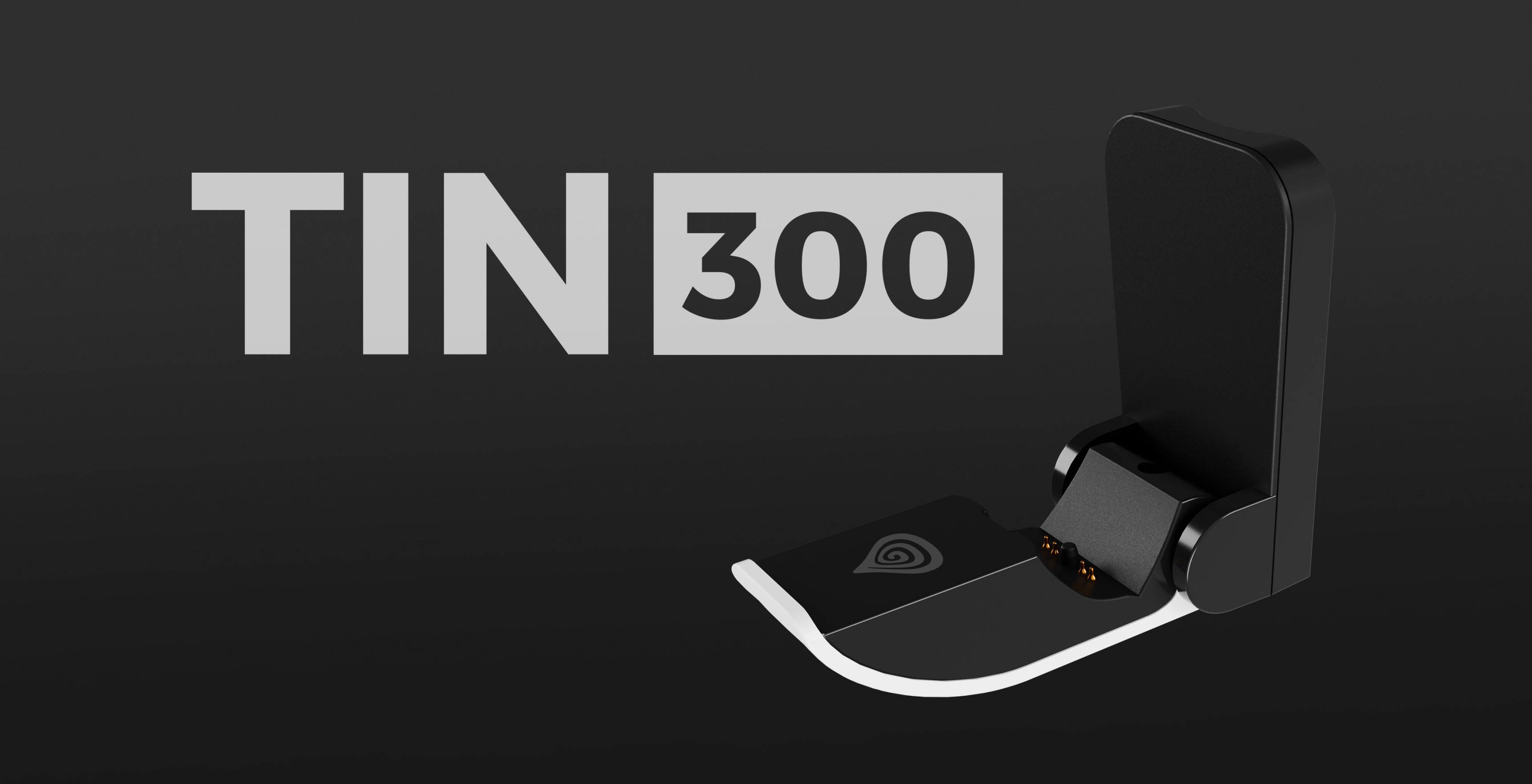 Station d'accueil de chargement pour la manette Genesis TIN 300, compatible avec la PS5, dotée d'un design noir élégant.