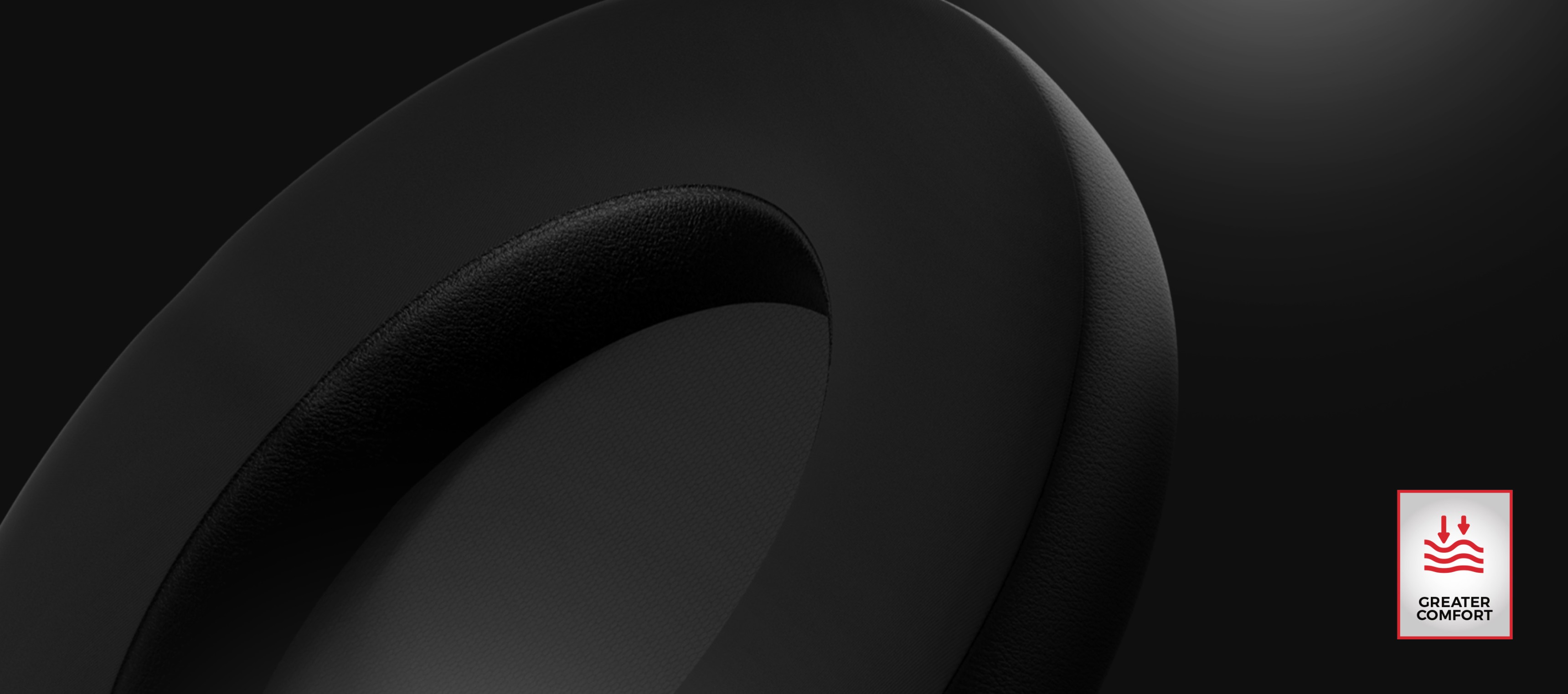 Gros plan sur les coussinets hybrides Genesis Toron EP01, qui présentent un design noir élégant pour plus de confort et de style.
